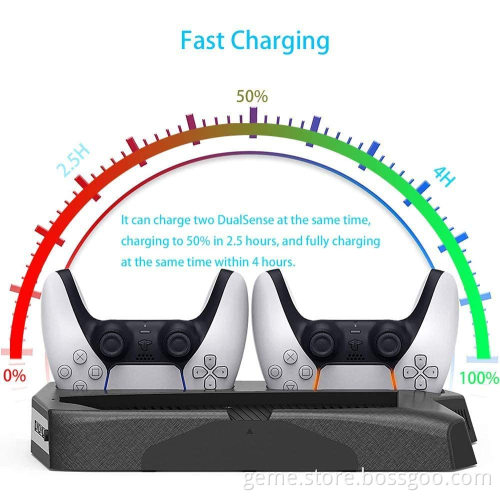 Vertical Charging Stand With Cooling Fan For PS5
